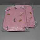 2 x Sunheir Washable Pee Pads for Dogs 2-Pack Reusable Puppy Pads Pet Training Pads, Waterproof Dog Pee Pads for Crate, Whelping Pad, Non-Slip Protects Against Urine Leakage (Leaves - Pink, 18x24)