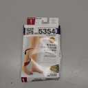 Truform 30-40 mmHg Compression Stockings for Men and Women, Thigh High Length, Dot-Top, Open Toe, Beige, Medium (Medium (1 Pair))