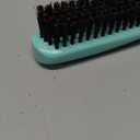 Slick Back Hair Brush, Professional Edge Control Brush, Middle Softness Boar Bristle Wooden Handle Hairbrush Smoothing Frizz & Flyaways, Natural Wood Comb for Thin and Fine Hair (Green)