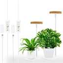 yadoker Halo Plant Grow Light,yadoker LED Growing Light Full Spectrum for Indoor Plants,Height Adjustable, Automatic Timer, 5V Low Safe Voltage,Idea for Small Plants (2 Pack, Bamboo)