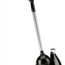 Simplehuman Toilet Plunger and Caddy Stainless Steel, Black