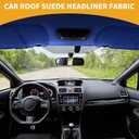 Headliner Fabric 96" L x 57" W Interior Trim DIY Roof Repair Replacement Suede Fabric Blue 1 Pcs