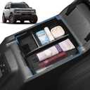 GZSH 2025 Upgrade Center Console Organizer fit for 2025 Ford Bronco 4 Door Full Size Ford Bronco Center Console Storage for Ford Bronco 2025 Storage Accessories |Easy to Install||Not for Sport Model|