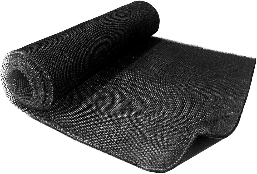 Black Mattress Underlay with Large Breathable Meshfiber, 0.47in Thick Under Mattress Pad, Under Mattress Ventilation Creating Air Flow for a Dry(118 * 40 in)