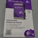 Western Digital 8TB WD Purple Pro Surveillance Internal Hard Drive HDD - SATA 6 Gb/s, 256 MB Cache, 3.5" - WD8002PURP