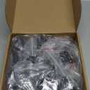 30 Pcs Iron Baluster Shoes Staircase Balusters Shoe with Screw for 1/2 Inch Square Scroll Basket Twist Knuckle Metal Stair Spindle Railing, Satin Black