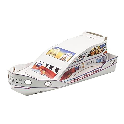 Lveofielygi Ancestor Money - Joss Paper Luxury Yacht Papercraft, Sacrificial Supplies for Hungry Ghost Festival All Souls Day Ching Ming Festival (Semi-manufactured)