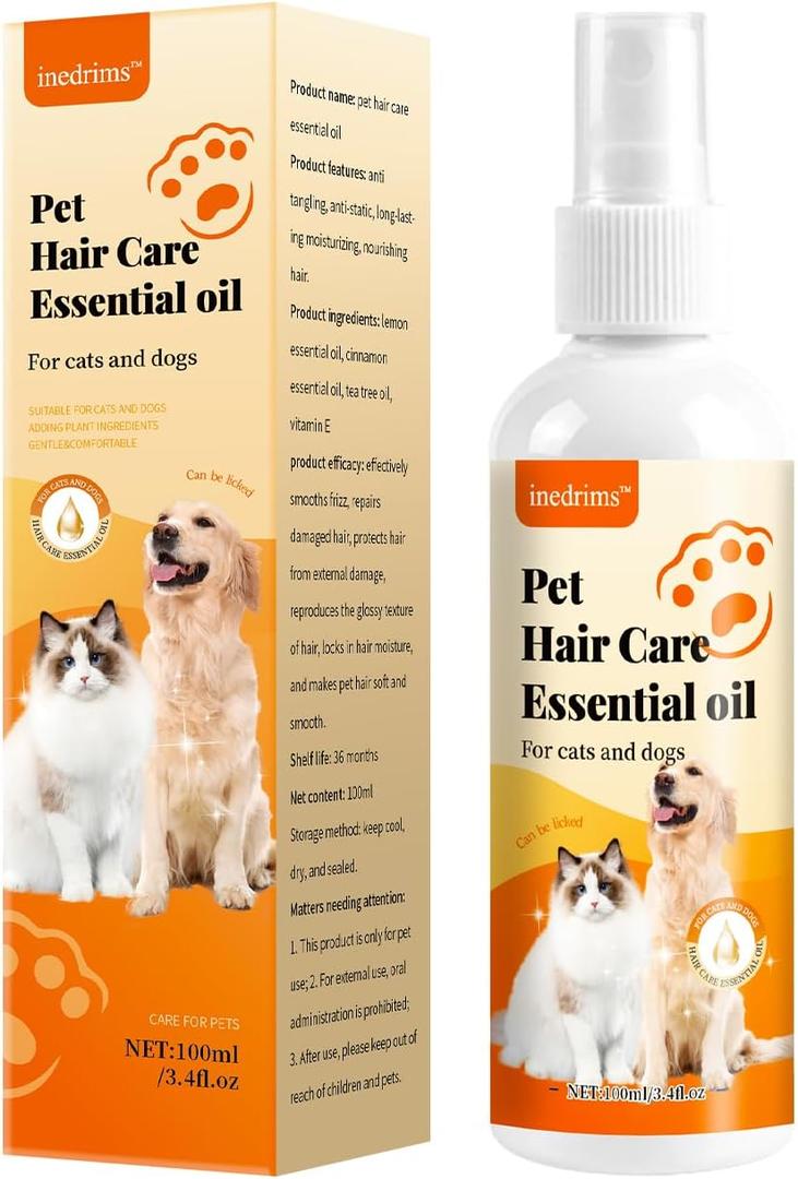 2 x Dog Detangler Spray - Detangling Plus Shine Mist for Dogs | Best Detangling Spray for All Dogs & Puppies for Shiny Coats and Dematting | 3.5 Oz Bottle