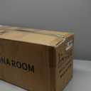 Upgraded Portable Sauna Box for HomeRelaxation, Steam Sauna for Home with Steamer, Remote Control, Folding Chair, 9 Levels (Black)