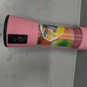 Portable Blender Cup, Electric USB Juicer, Mini Blender For Shakes and Smoothies, juice,380ml, Six Blades Great for Mixing, pink
