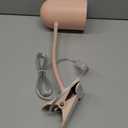 GLOBE Electric 52303 Carter 15" Clip-Arm Desk Lamp, Matte Pink, Adjustable Gooseneck Arm, in-Line On Off Switch