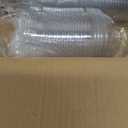 AOZITA 50 Sets, 9 oz Clear Plastic Cups with Dome Lids (No Hole) - Disposable Cups for Ice Cream,Cake,Fruit,Parfait, Dessert, Pudding and Jello Shot