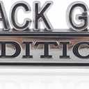 Universal Black Girl Edition Emblem Sticker Replacement Car Truck SUV Compatible with Ford F150 Jeep Dodger Chevrolet Badge Tailgate Badge Front Grille Hood Trunk (Silver+Black)
