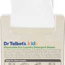Dr. Talbot's Kids Eco Laundry Detergent Sheets Fragrance Free, Gentle on Skin, Plant-Based, Biodegradable, No Harsh Additives, Dissolvable for Standard & HE Machines, 40 Sheets (Up to 80 Loads)