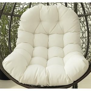 Egg Chair Cushion Replacement Outdoor Hanging Chair Cushion for Patio Furiture Hammock Swing Cushion 47x35x6 Inches (White)