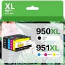 DAM aila Compatible 950XL 951XL Ink Cartridge Replacement for HP OfficeJet Pro 8600 8610 8620 8100 8630 8660 8640 8615 76DW 251DW, Black, Cyan, Magenta, Yellow, 4-Pack