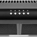 30 in. Delta Coll Ducted Under Cabinet Range Hood, Reusable Filters, Black
