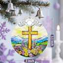 Religious Christmas Ornaments: Christian Cross Ornament, Christmas Tree Decorations, Christian Holiday Decor, Stocking Stuffers, Xmas Gift, Religious Gifts, Christian Gifts for Her & Him