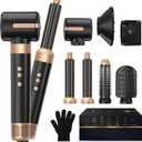 7 in One Hair Dryer Brush Blow Dryer Brush 110000 RPM Hot Air Brush Styler Auto Air Curler for Hair Curly Twist Multistyler Professional Ionic Travel Hair Styling Tool Air Styler