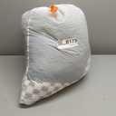 JOEJOY Dog Bed for Medium Small Dogs - Rectangle Orthopedic Dog Sofa Bed, Cute Modern Puppy Bed with Jacquard Shaggy Plush & Anti Slip Bottom, 25x21x8inches, Coffee