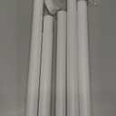 Closet Rods for Hanging Clothes, 17 to 69 Inches Stepless Adjustable Metal Closet Rod, 1.3 Inches Heavy Duty Clothes Hanging Rod for Closet Wardrobes Laundry RV, White
