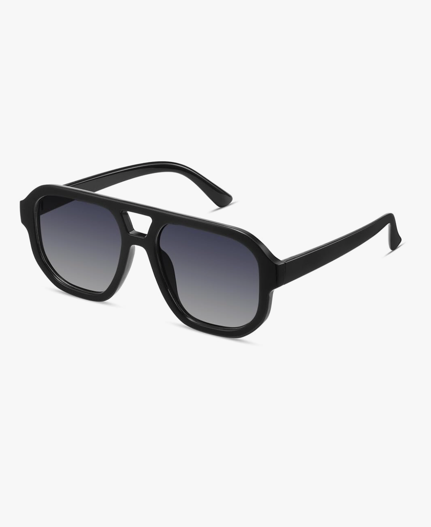 livho Trendy Polarized Square Aviator Sunglasses Women Men Square Eyewear Frame, Retro Sun Glasses for Women Men 2025 Shades