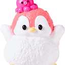 Cute Animals Taba Squishy Toys for Kids & Adults  Kawaii Stress Relief Fidget Sensory Toys, Soft Silicone Squeeze Gifts for Children, Teens, and Adults (Red Penguin)