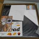 Corner Bread Box for Kitchen Countertop, Black Bread Storage Container for Homemade Bread, Two Layer Breadbox under Cabinet Mount, Large Bread Holder for Kitchen Counter, Pantry Shelf