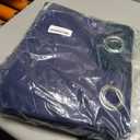 BGment Short 100% Blackout Curtains for Bedroom, Thermal Insulated Energy Efficiency Noise Reducing Grommet Curtains 54 Inch Length with Liner for Small Window 2 Panels Each 52 Inch Wide, Navy Blue