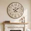 30 Inch Large Farmhouse Wall Clock, Vintage French Country Decor
