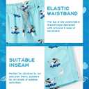 3 x SURF CUZ Boys Swim Trunks Toddler Swim Shorts UPF 50+ Bathing Suit for Boy Swimsuit Quick Dry Mesh Beach Boardshorts Swimwear (10-12 Years, Skateboard Dog)