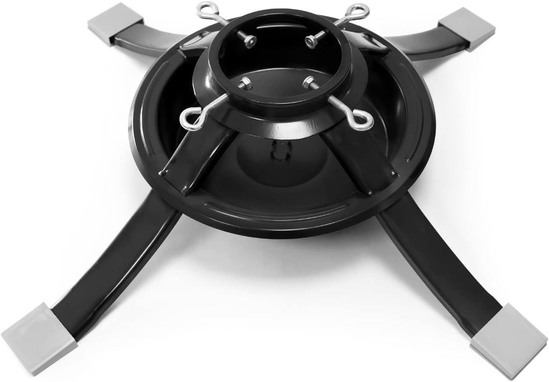 Large Christmas Tree Stand For Live Tree,Real Christmas Tree Base Fits for 2-Inch to 4.8-Inch Trunk,1-Gallon Water Capacity (SIZE L)