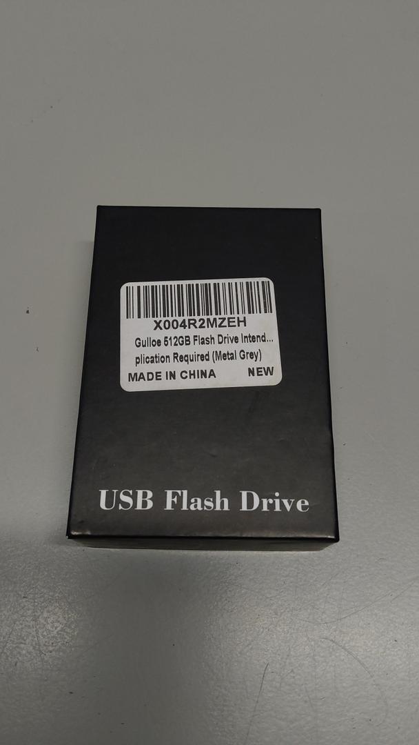 Gulloe 512GB Flash Drive Intended for iPhone, Memory Stick Storage for Photos and Videos Backup, Compatible with iPhone iPad Android PC, Plug and Play, No Application Required (Metal Grey)