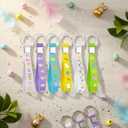 Huquary 36 Pcs Easter Silicone Keychains Bulk Party Favors Pastel Egg Bunny Colored Chicks Keychains Basket Stuffers Spring Gifts for Easter Day Party Supplies Prizes Accessories