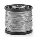 Yarlung 1/16 Inch x 500 Feet Wire Rope Cable, Stainless Steel Braided Wire Stranded Rope Vinyl Coated Aircraft Cable for Outdoor Clothesline, Trellis, String Lights, 7x7 Strands Core