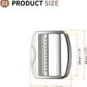 4 Pack Metal Ladder Lock Buckle | Tri-Glide Slider Buckle Adjustable, Strap Buckle Zinc Alloy for Backpack