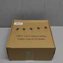 Brightever LED Outdoor String Lights 100FT Patio Lights with 52 Shatterproof ST38 Vintage Edison Bulbs, Outside Hanging Light Waterproof for Porch, Deck, Garden, Backyard, Balcony, 2700K Dimmable (100FT-Warm White, Black Wire)