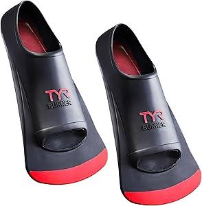 TYR Burner Swim Fins 2.0 (X-Small, Black/Red)