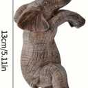 4 x Elephant Planter Hugger Figurine -Resin Hanging Elephant Statue Flower Pot Holder for Garden, Balcony, Patio, Lawn, and Home Decor