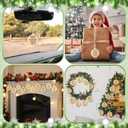 24 Pcs Spanish Christian Ornaments Religious Wooden Hanging Christian for Christmas Tree Nativity Scene for Pastor Church Members Church Baptism Decor