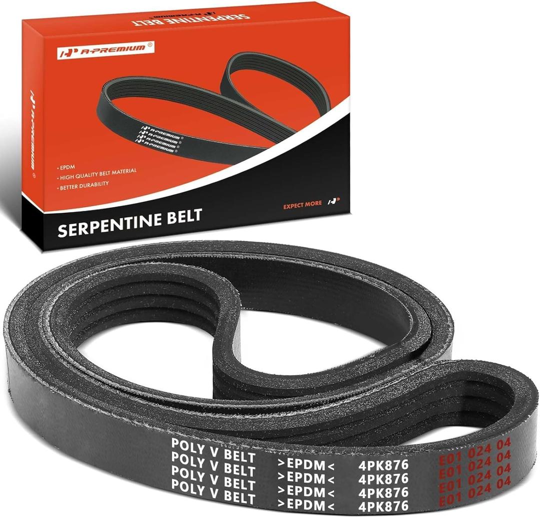 A-Premium Serpentine Drive Belt for Honda, Toyota, Hyundai, Mitsubishi, Chrysler, Dodge, Ford, Kia, Lexus, Mazda, Nissan, Subaru, Acura Cars - Civic, Corolla, Elantra & More