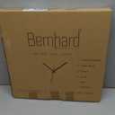 Bernhard Products Black Wall Clock Silent Non Ticking - XL 18 Inch Quality Quartz Battery Operated Round Easy to Read Home/Office/Classroom/School Clock