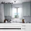 2PCS Shower Curtain Rod No Drilling, Spring Tension Rod, 27-47 Inch, 1/2 Inch Diameter, Rubber Cap on Either End, Black