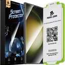MAGIC JOHN 2 Pack Screen Protector for Samsung Galaxy S23 Ultra - Ceramic Film, Fingerprint ID Compatible, Easy Installation, Shock-Resistant, 3D Curved, Bubble Free