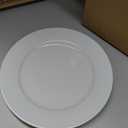 Famiware Milkyway Plates and Bowls Set, 18 Pieces Dinnerware Sets, Dishes Set for 6, White