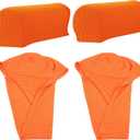 Cabilock 2 pcs Stretch Armrest Covers: Chairs and Sofas Couch Arm Cover Recliner Armrest Sleeve Anti-Slip Furniture Protector Washable Armchair Slipcover Orange