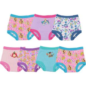 Disney Girls' Toddler Princess Potty Training Pants Multipack, PrinTraining7pk, 4T
