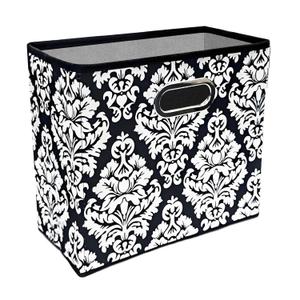 Black 4.5 Gallon Fabric Trash Can, Waterproof Cute Waste Basket, Decorative Trash Bin for Bedroom, Office, Living Room, Kitchen