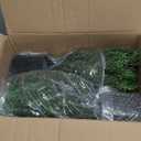 2FT Artificial Cedar Topiary Tree Lifelike Faux Cedar Pines Christmas Trees UV Rated Faux Shrubs Everygreen Plants for Front Porch Outdoor Decor Set of 2