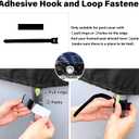 SAFANA 12 Pack Hook and Loop Fasteners for Pool Cover with Pull Rings or Holes On Edge, 2 Pack Elastic Rope Hook for 12FT Framed Prism Pool, Windproof Fixed Accessory, Cable Wires Strap Organize